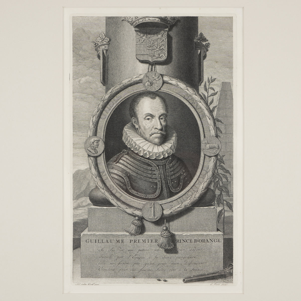 William I, Prince of Orange engraving by Gerard Valck after van der Werff, c. 1680-1720