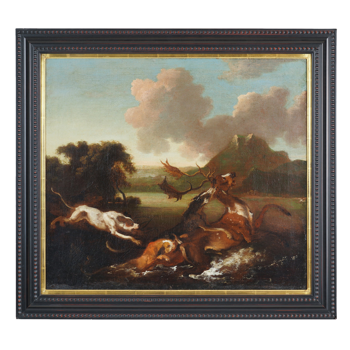 Scene of a stag hunt, 1660-80