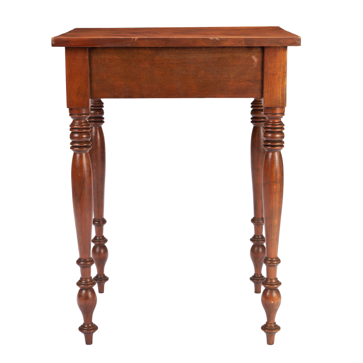 Upper Connecticut Valley Sheraton curly birch one-drawer stand, c. 1820