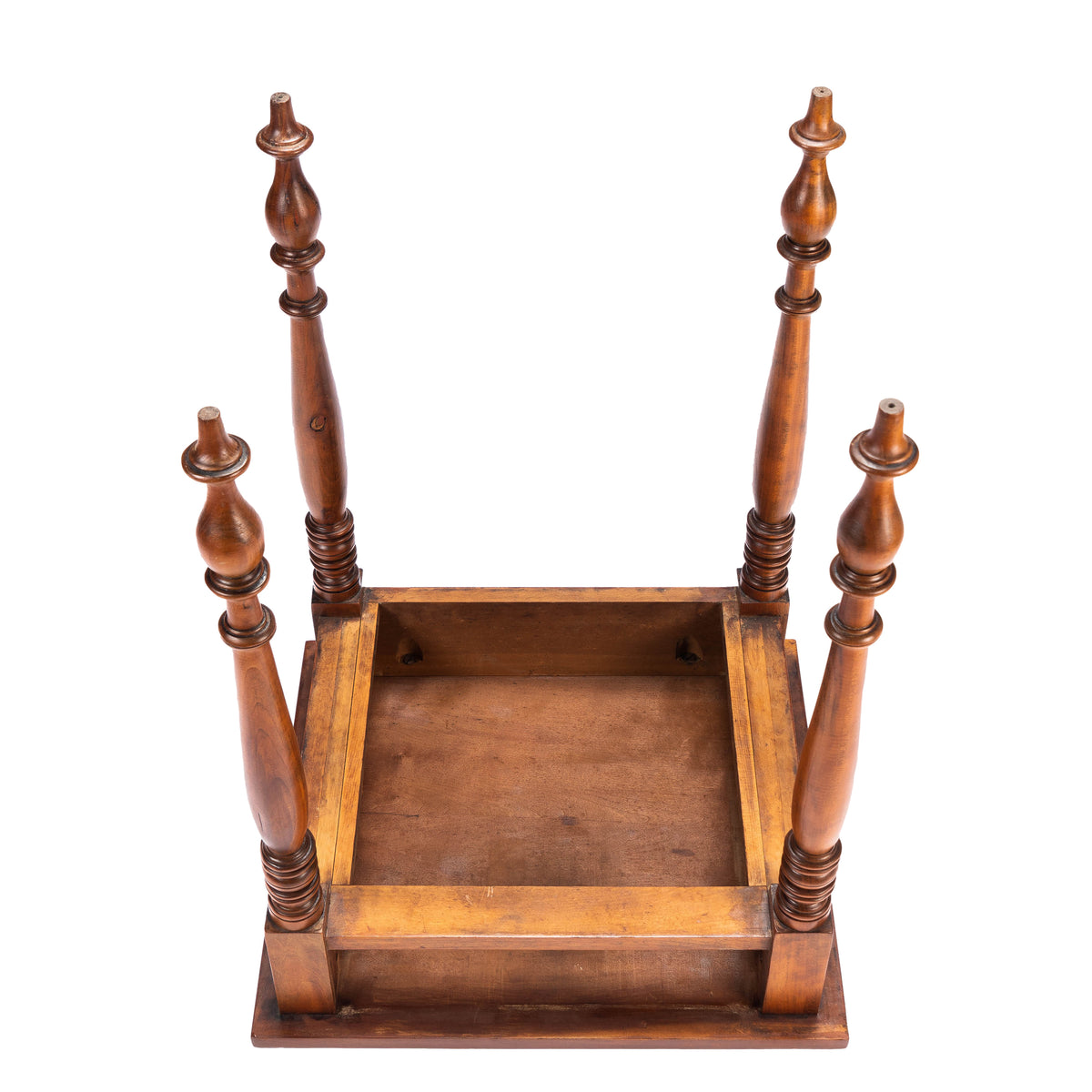 Upper Connecticut Valley Sheraton curly birch one-drawer stand, c. 1820