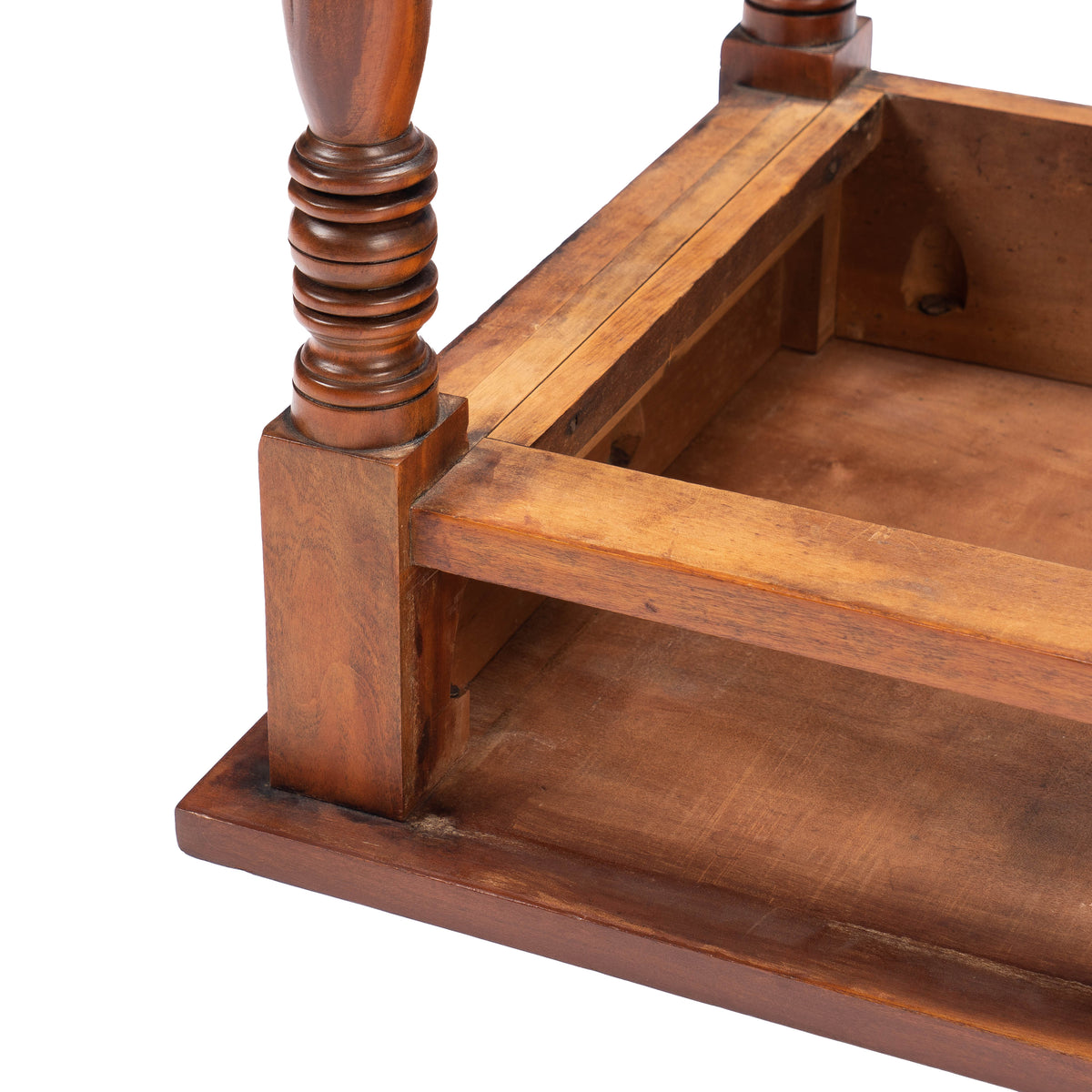 Upper Connecticut Valley Sheraton curly birch one-drawer stand, c. 1820