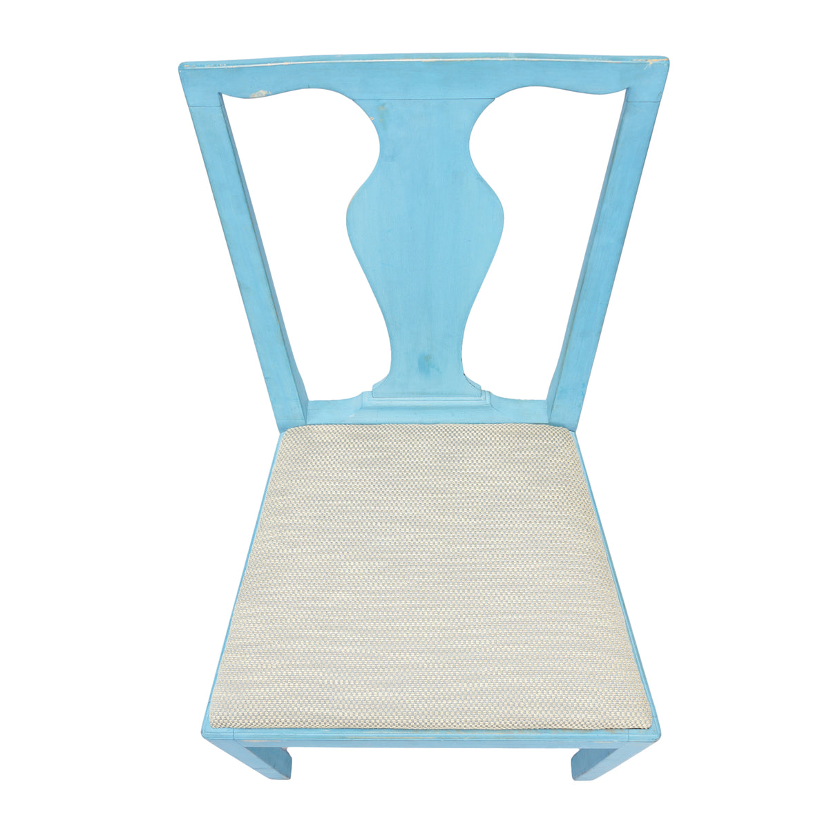 Pair of painted Academic Revival slip seat side chairs, 1940