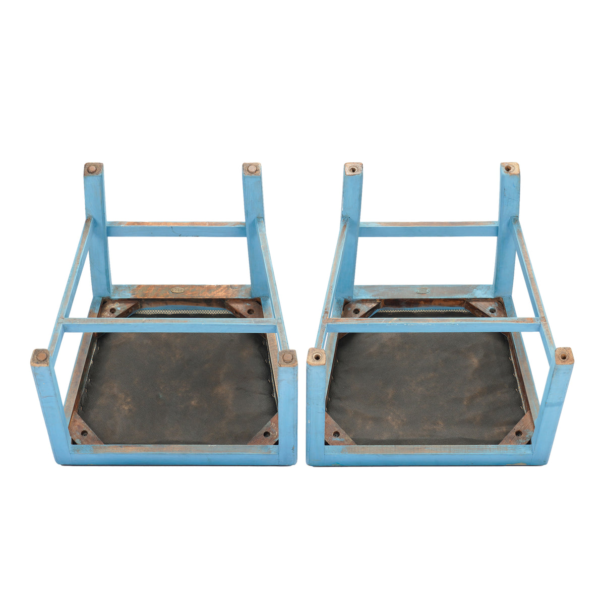 Pair of painted Academic Revival slip seat side chairs, 1940