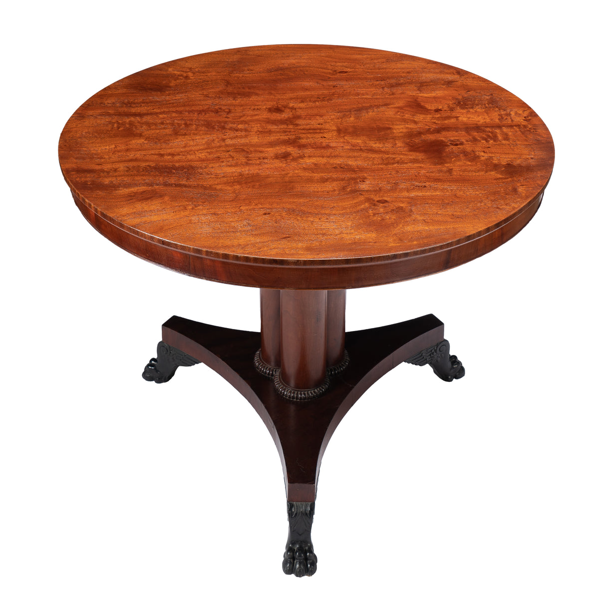New York Classical mahogany center table, c. 1815-30