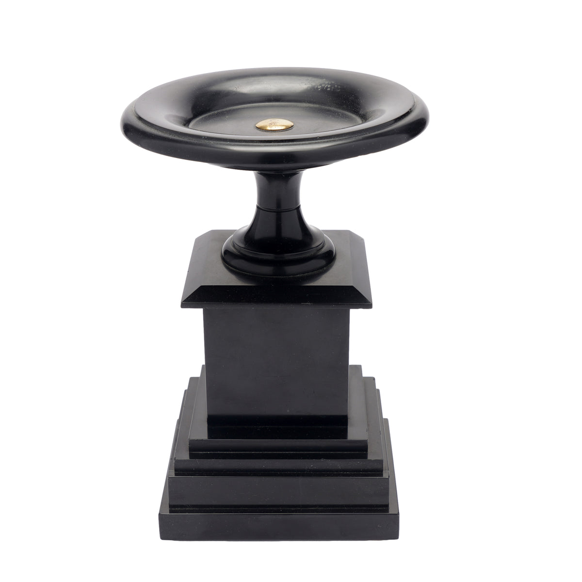 French tazza carved from Belgian black marble, 1870