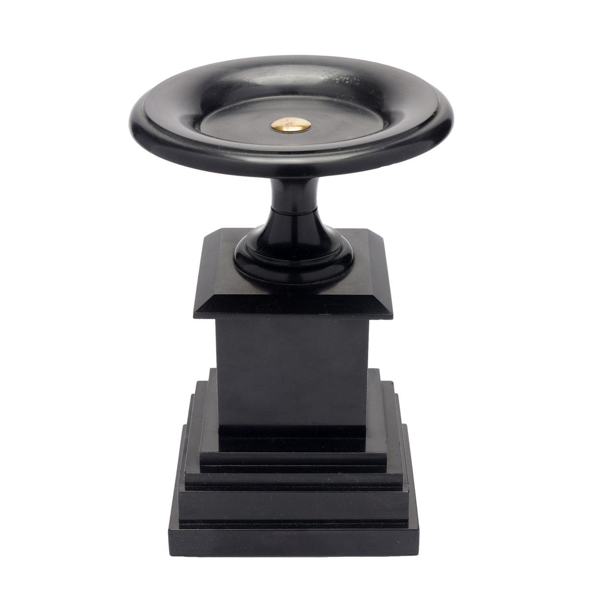 French tazza carved from Belgian black marble, 1870