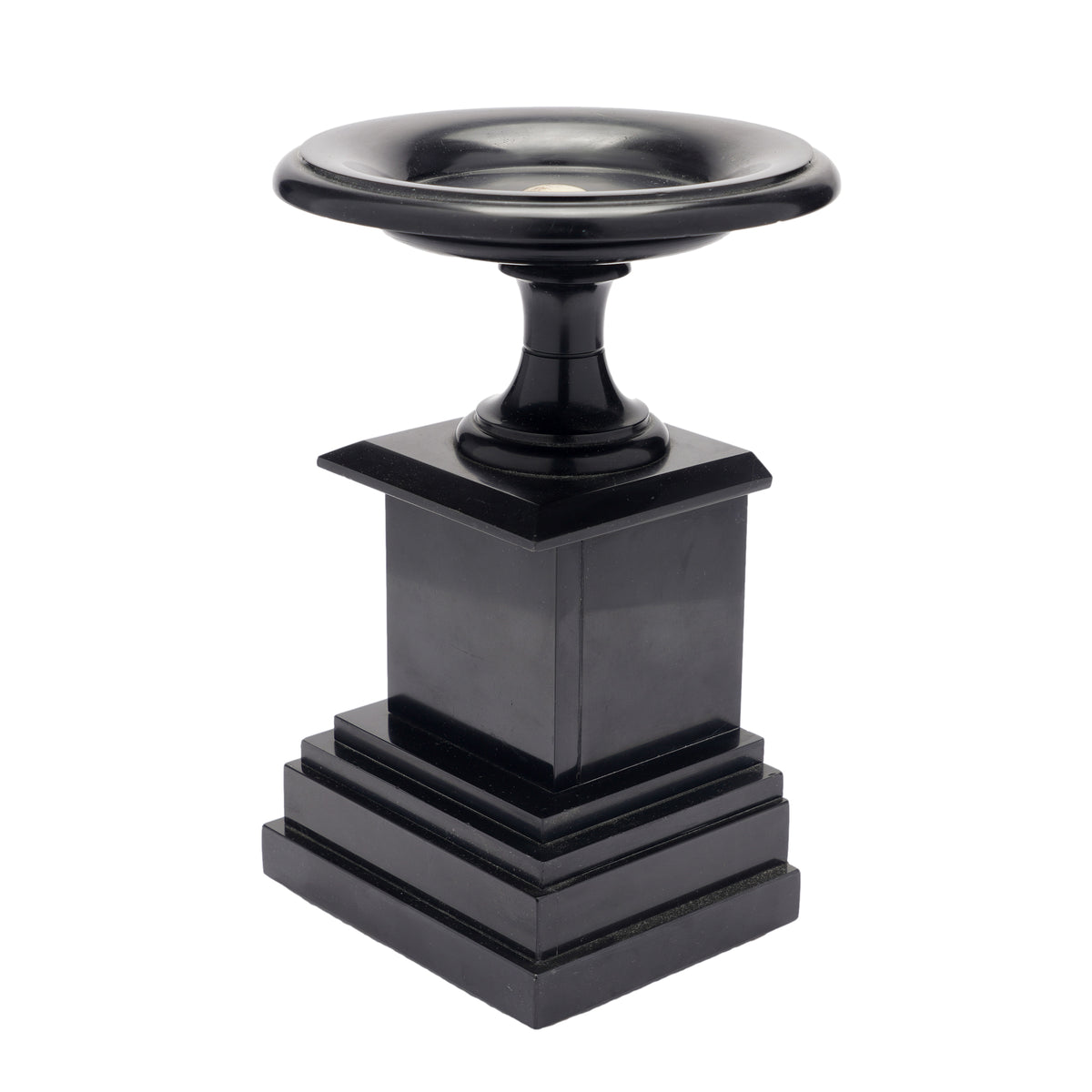 French tazza carved from Belgian black marble, 1870