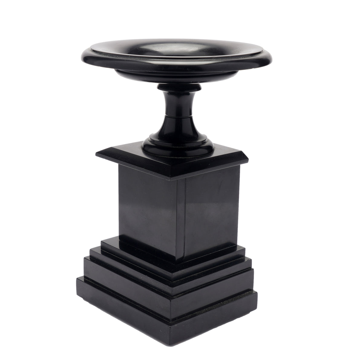 French tazza carved from Belgian black marble, 1870