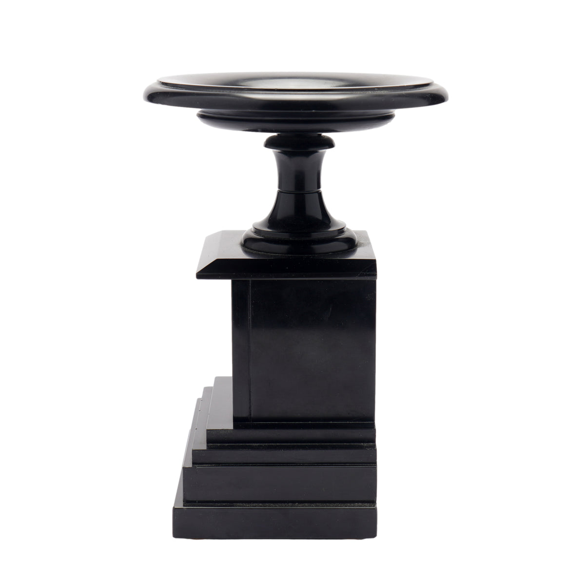 French tazza carved from Belgian black marble, 1870