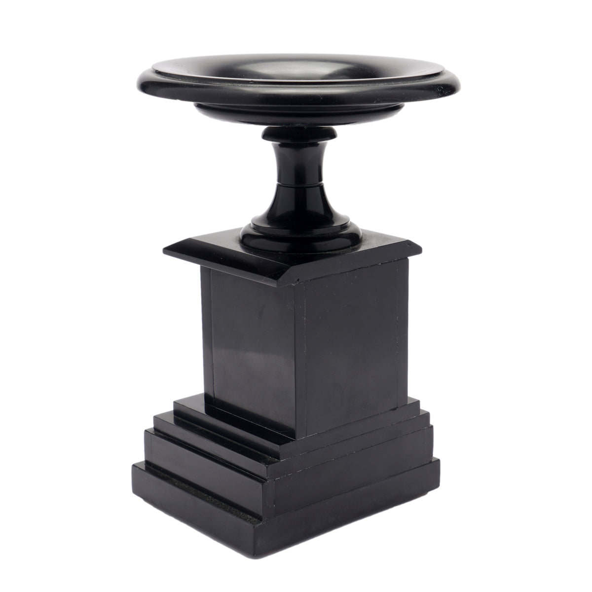 French tazza carved from Belgian black marble, 1870
