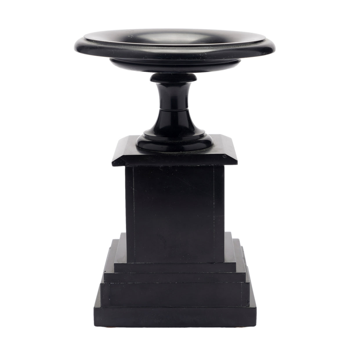 French tazza carved from Belgian black marble, 1870