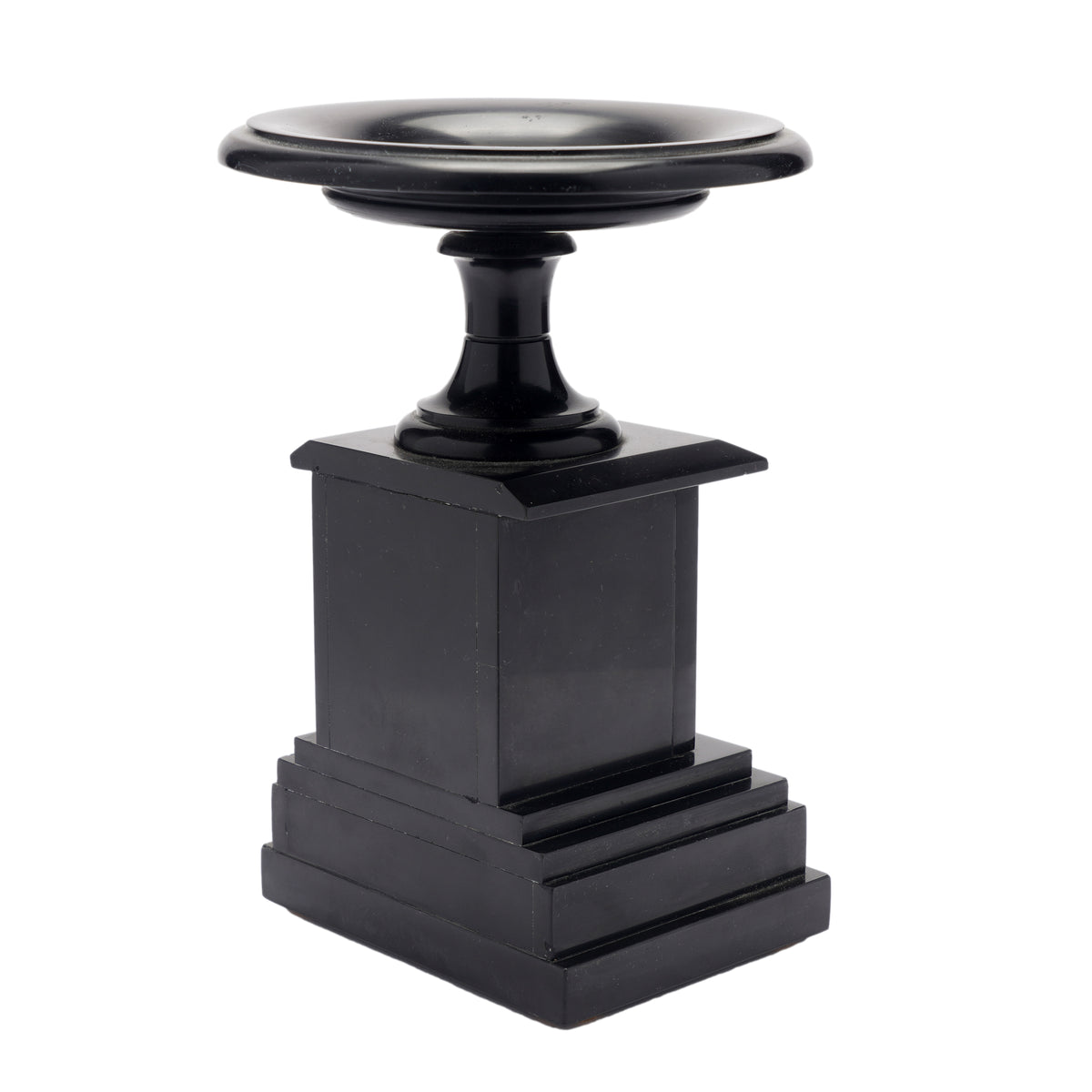 French tazza carved from Belgian black marble, 1870