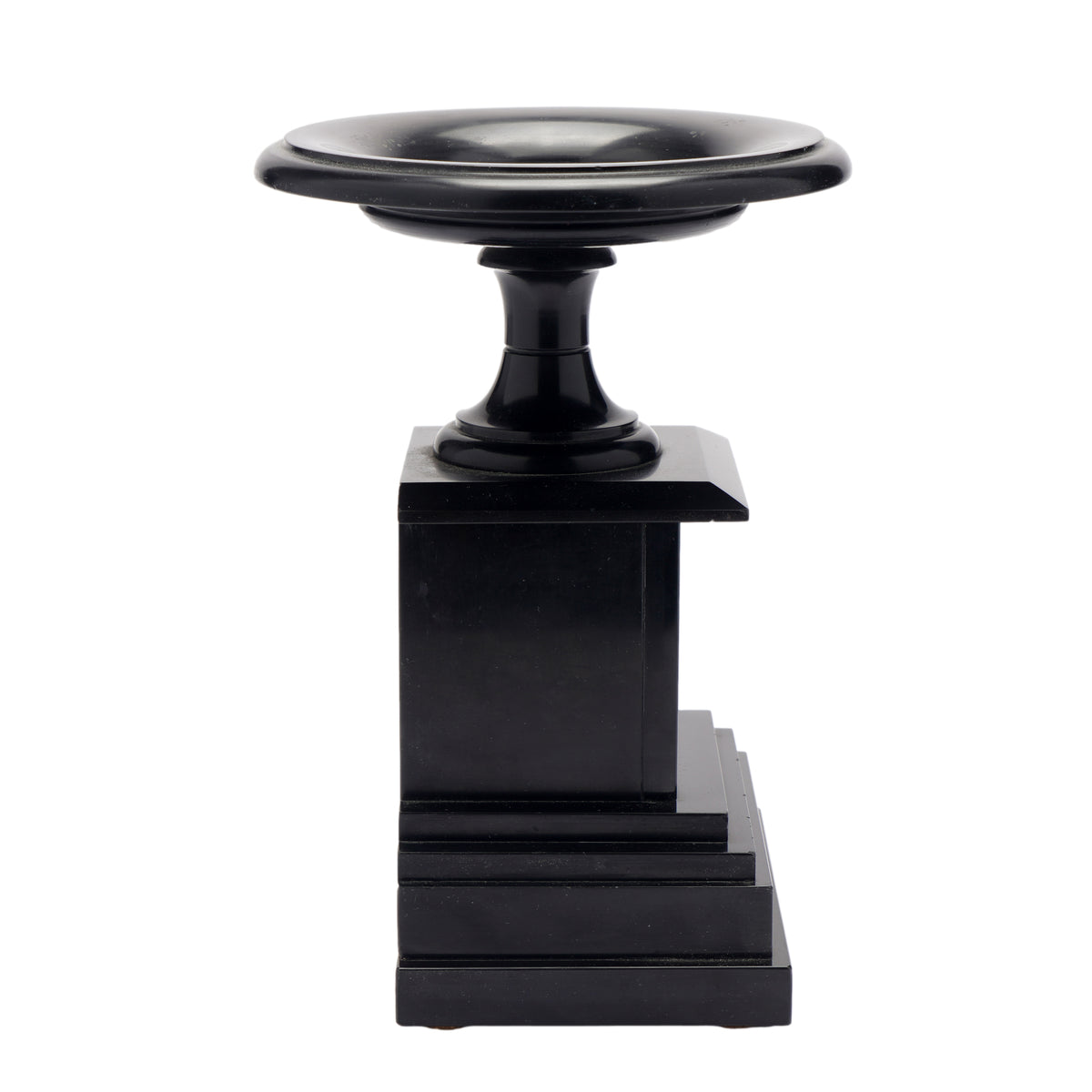 French tazza carved from Belgian black marble, 1870
