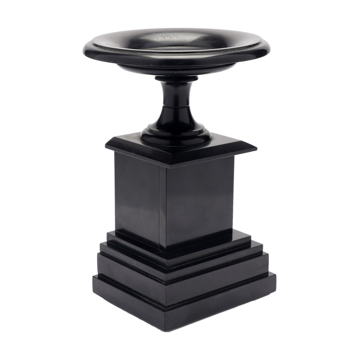 French tazza carved from Belgian black marble, 1870