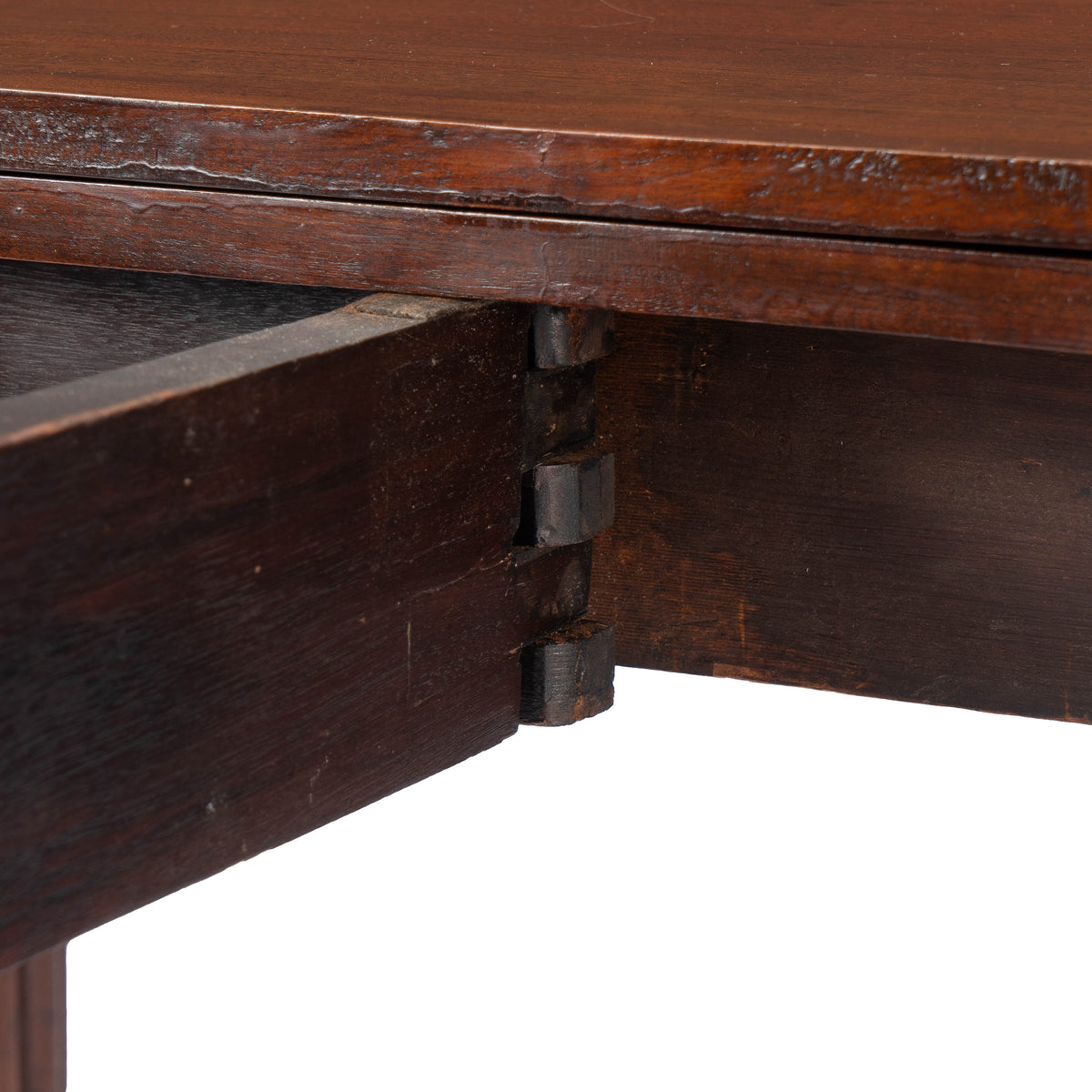 Federal flip top mahogany game table attributed to Samuel Field McIntire, 1810-15