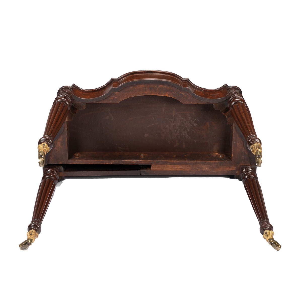 Federal flip top mahogany game table attributed to Samuel Field McIntire, 1810-15