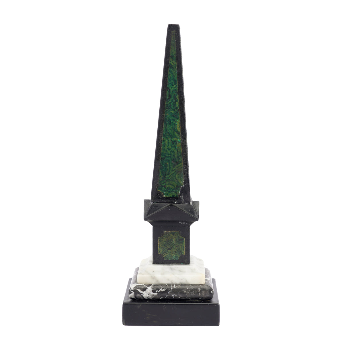 Painted slate & marble obelisk, 1840
