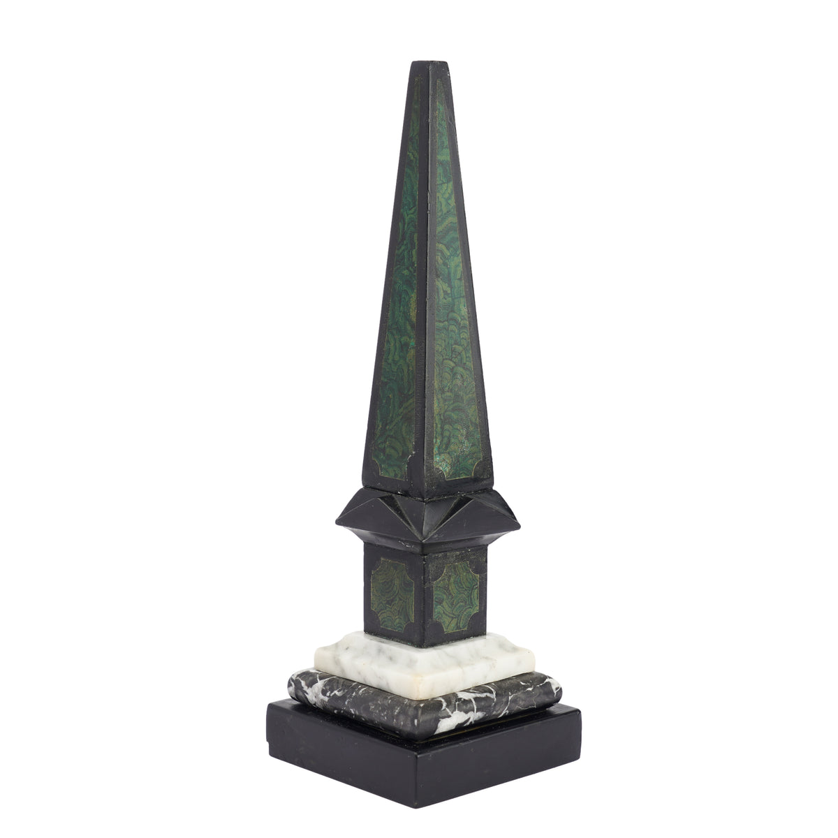 Painted slate & marble obelisk, 1840