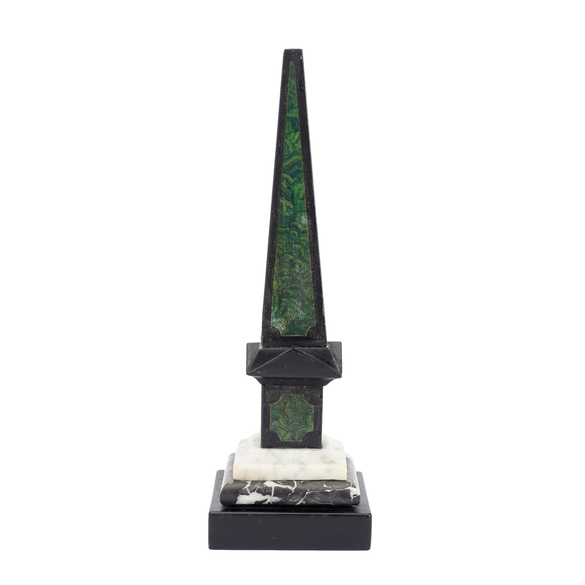 Painted slate & marble obelisk, 1840