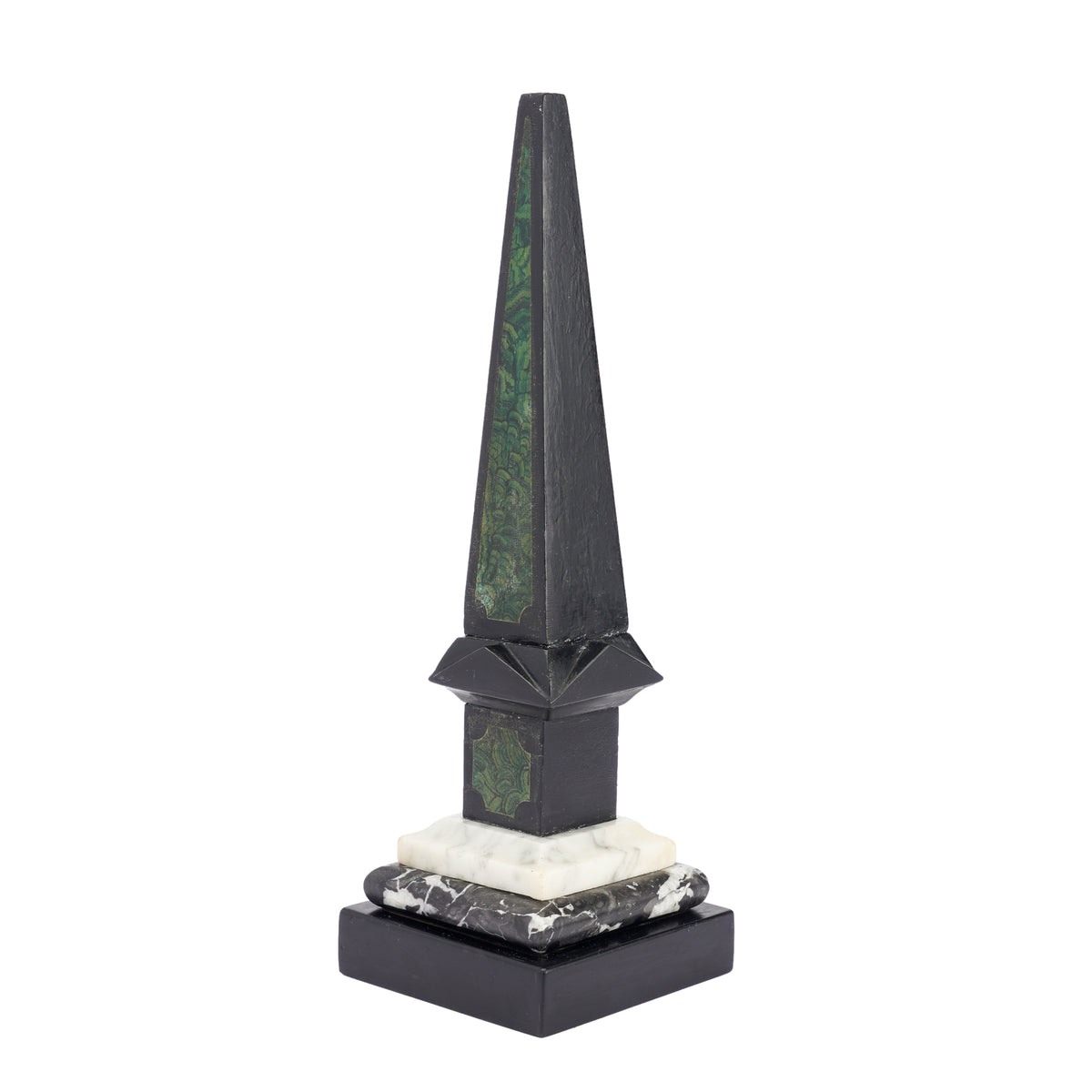 Painted slate & marble obelisk, 1840