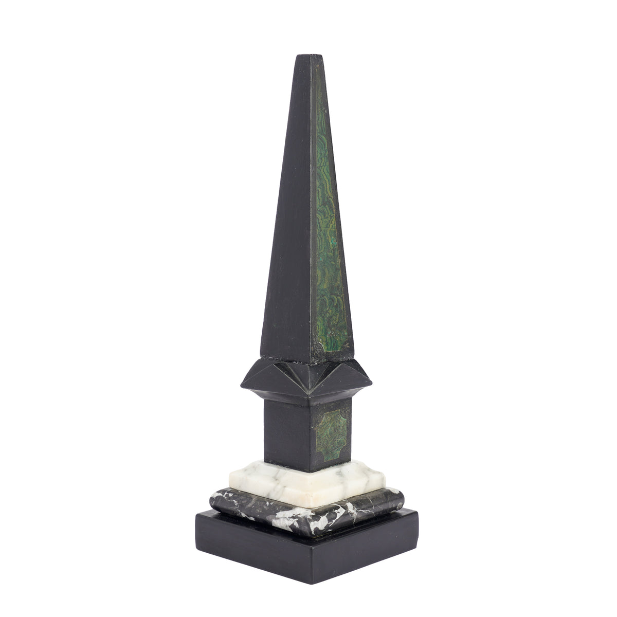 Painted slate & marble obelisk, 1840
