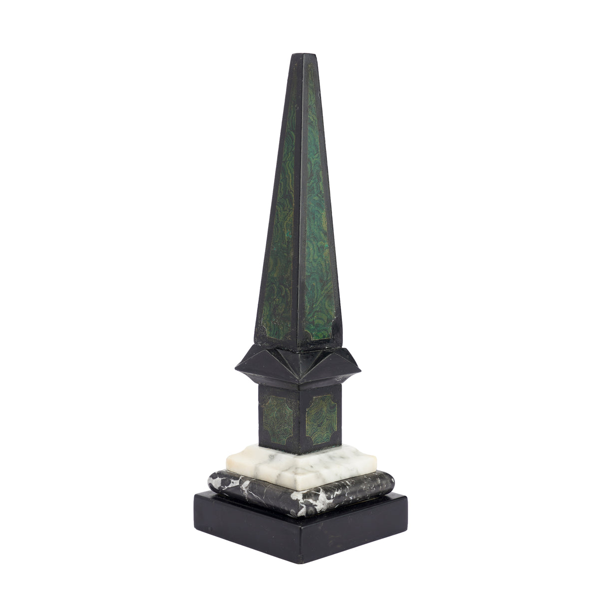 Painted slate & marble obelisk, 1840