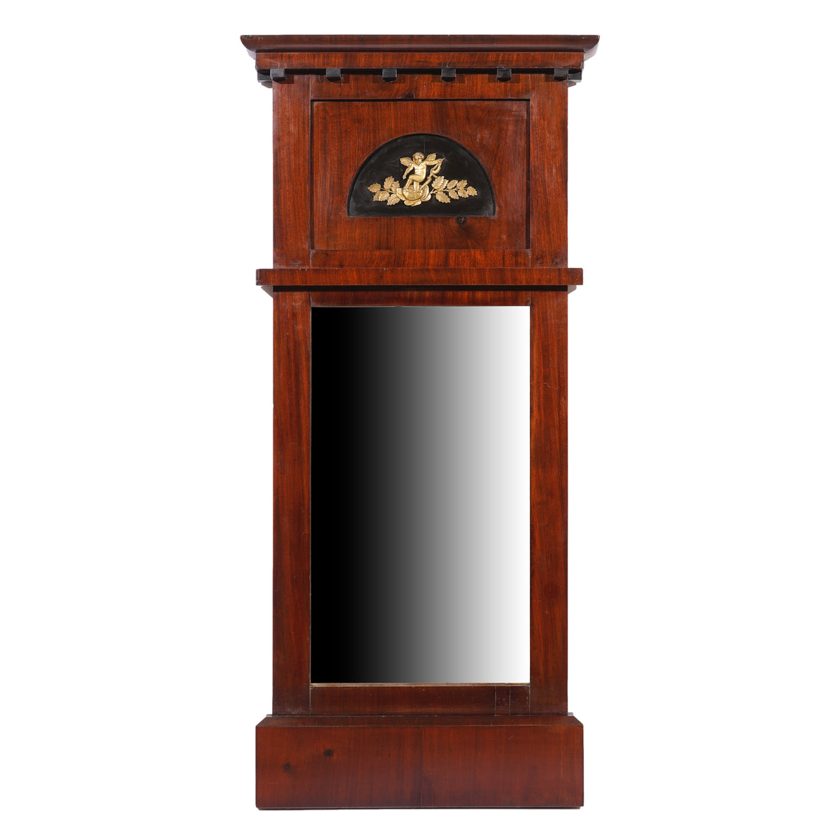 Austrian Biedermeier mahogany pier mirror, c. 1815-20
