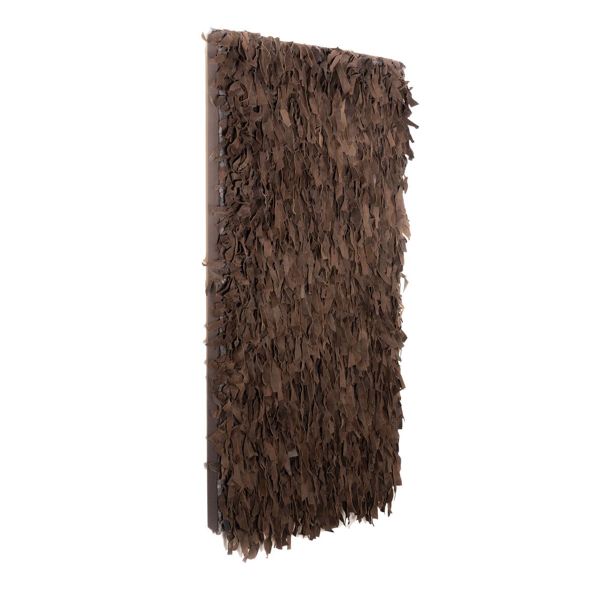 Sueded leather wall hanging, 1950's