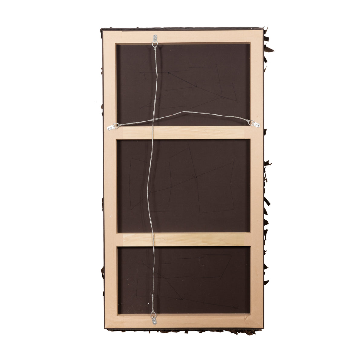 Sueded leather wall hanging, 1950's