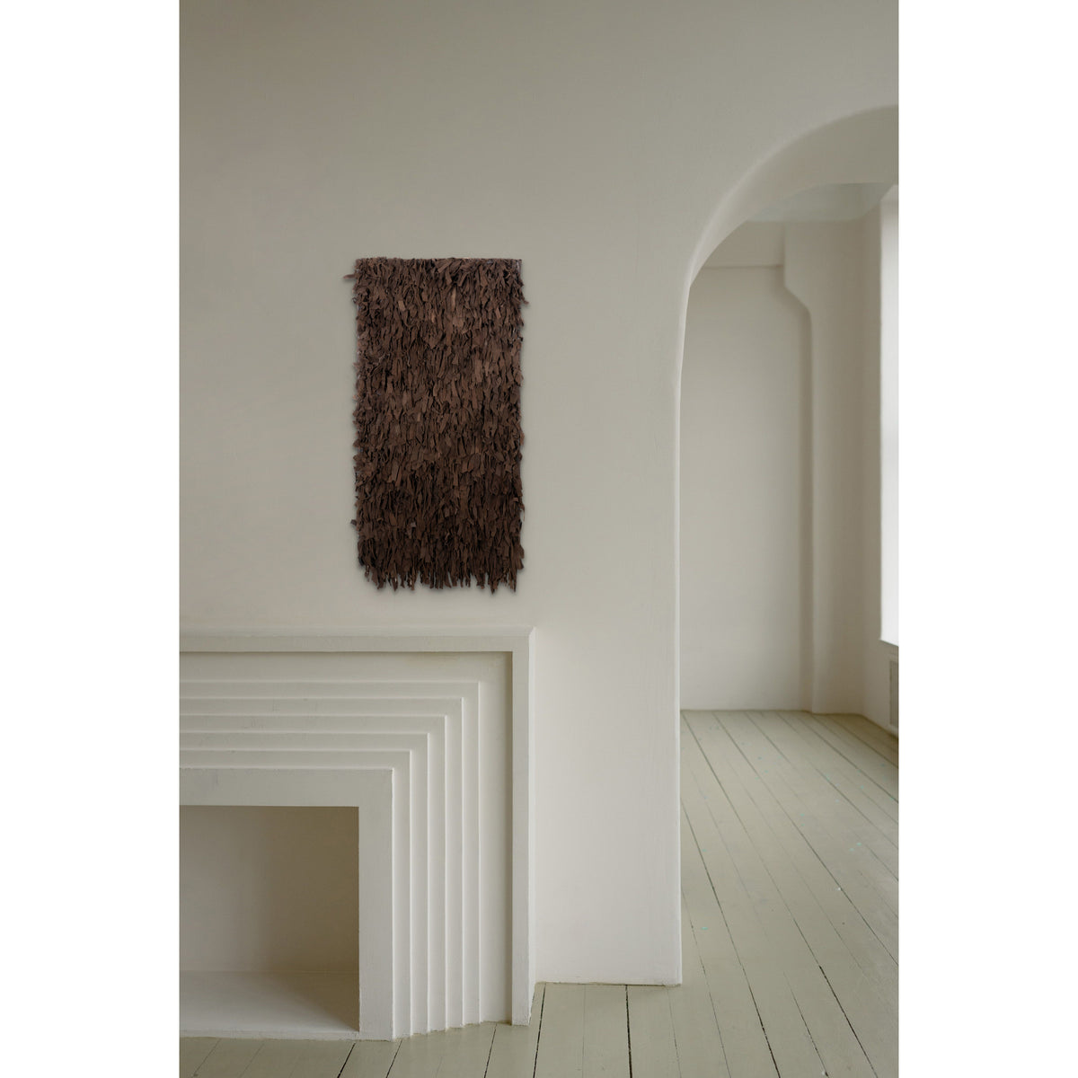 Sueded leather wall hanging, 1950's