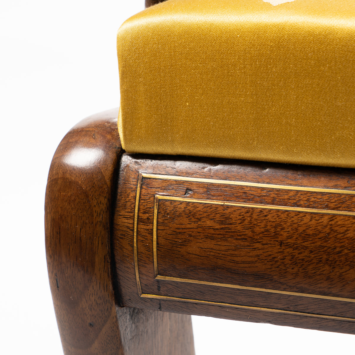 English Regency mahogany ram's horn armchair, 1820