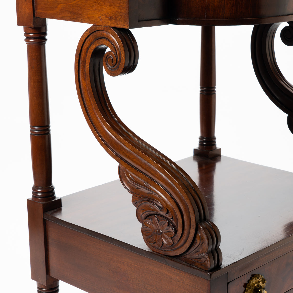 New York Neoclassic mahogany wash stand, 1825-30