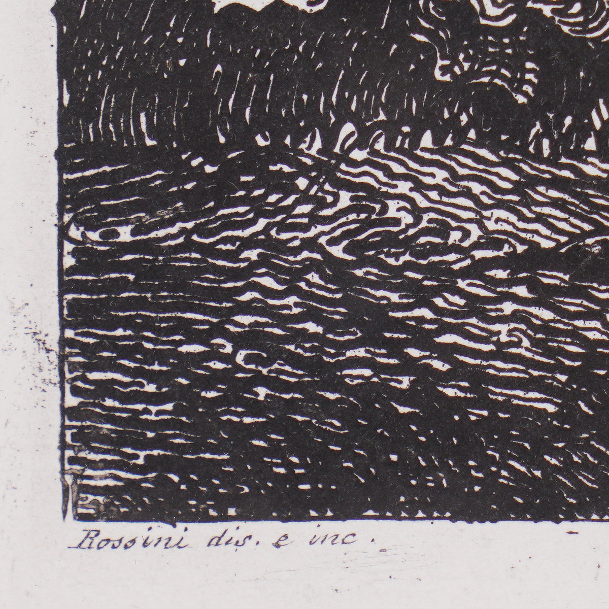 Engraving "Veduta della Piramide di C.Cestio", 1822