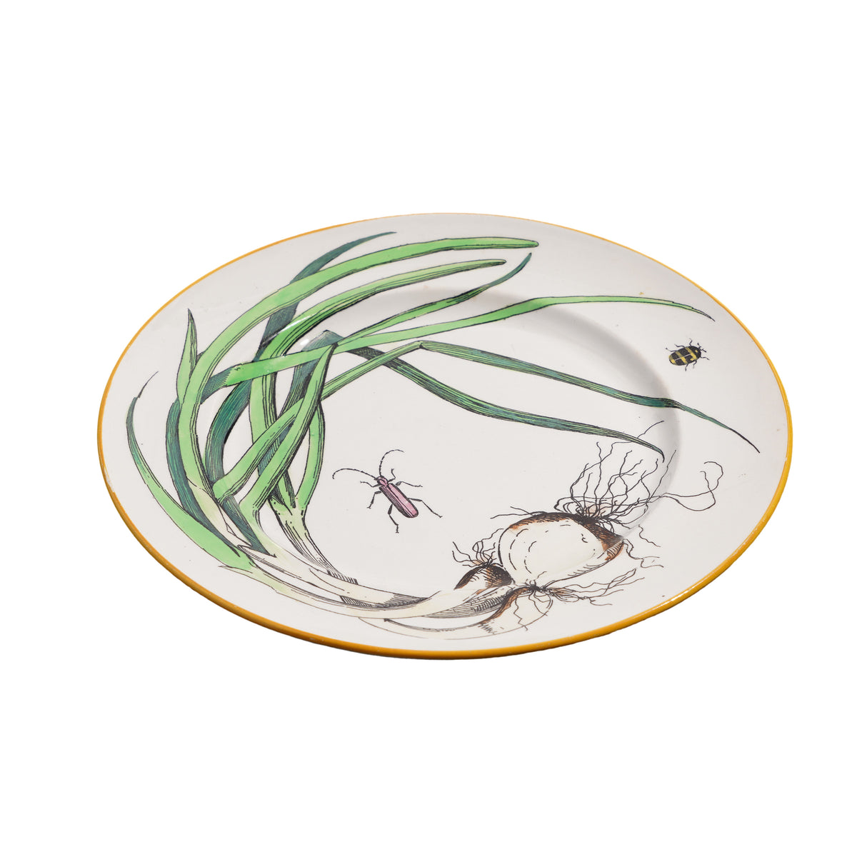 Pair of French faience vegetable plates, 1850s