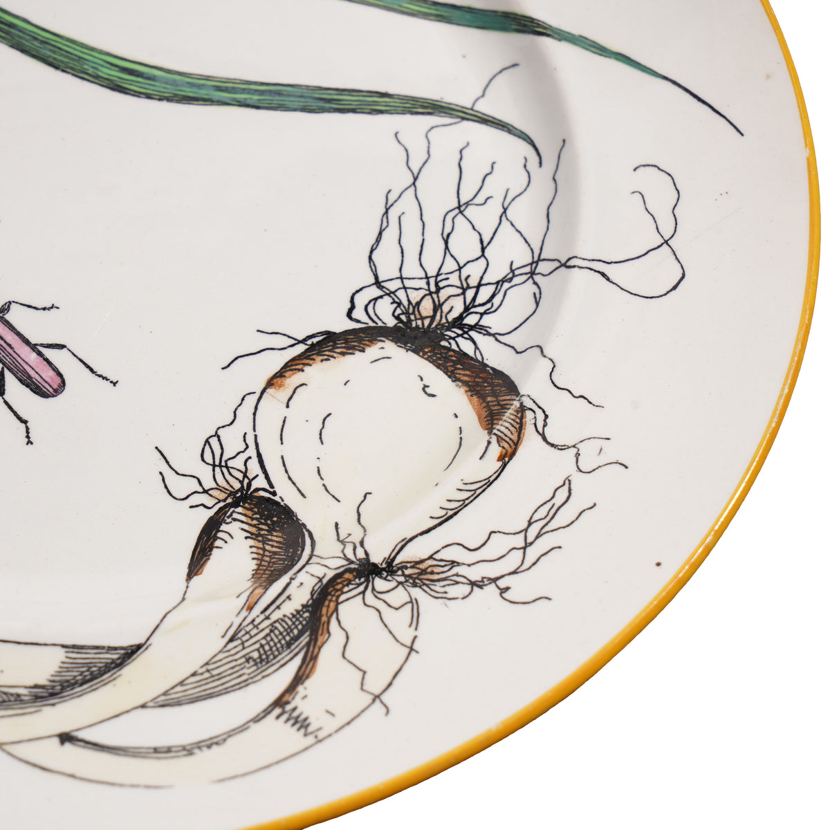 Pair of French faience vegetable plates, 1850s