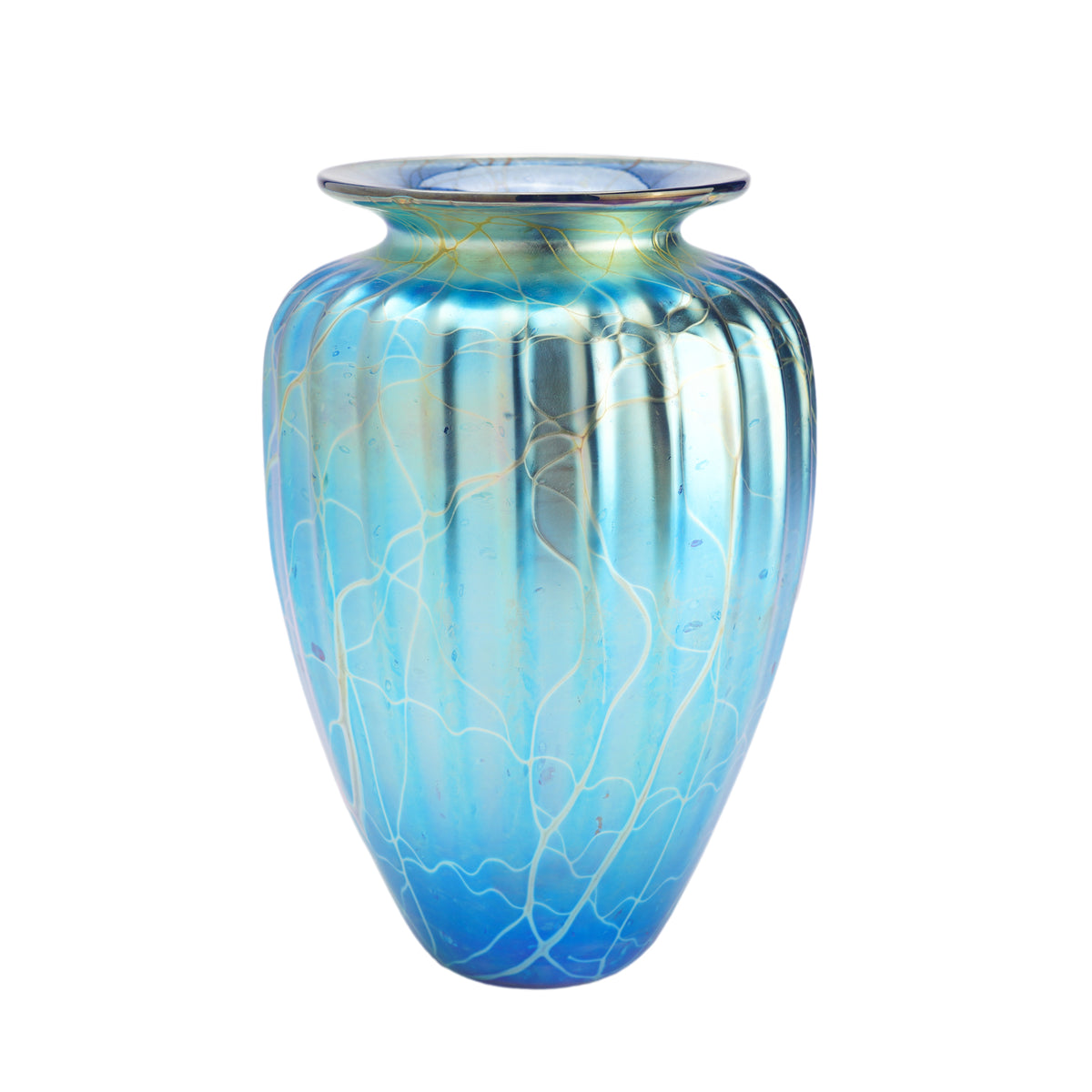 Mayauel Ward iridescent blown glass vase, 2015
