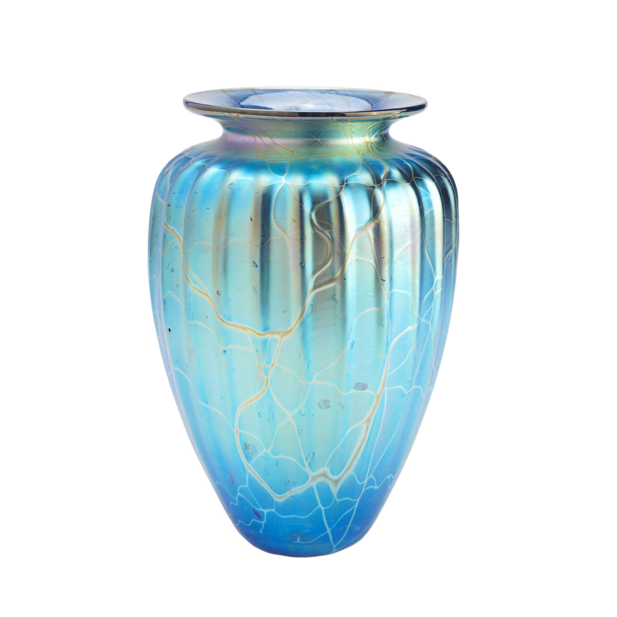 Mayauel Ward iridescent blown glass vase, 2015