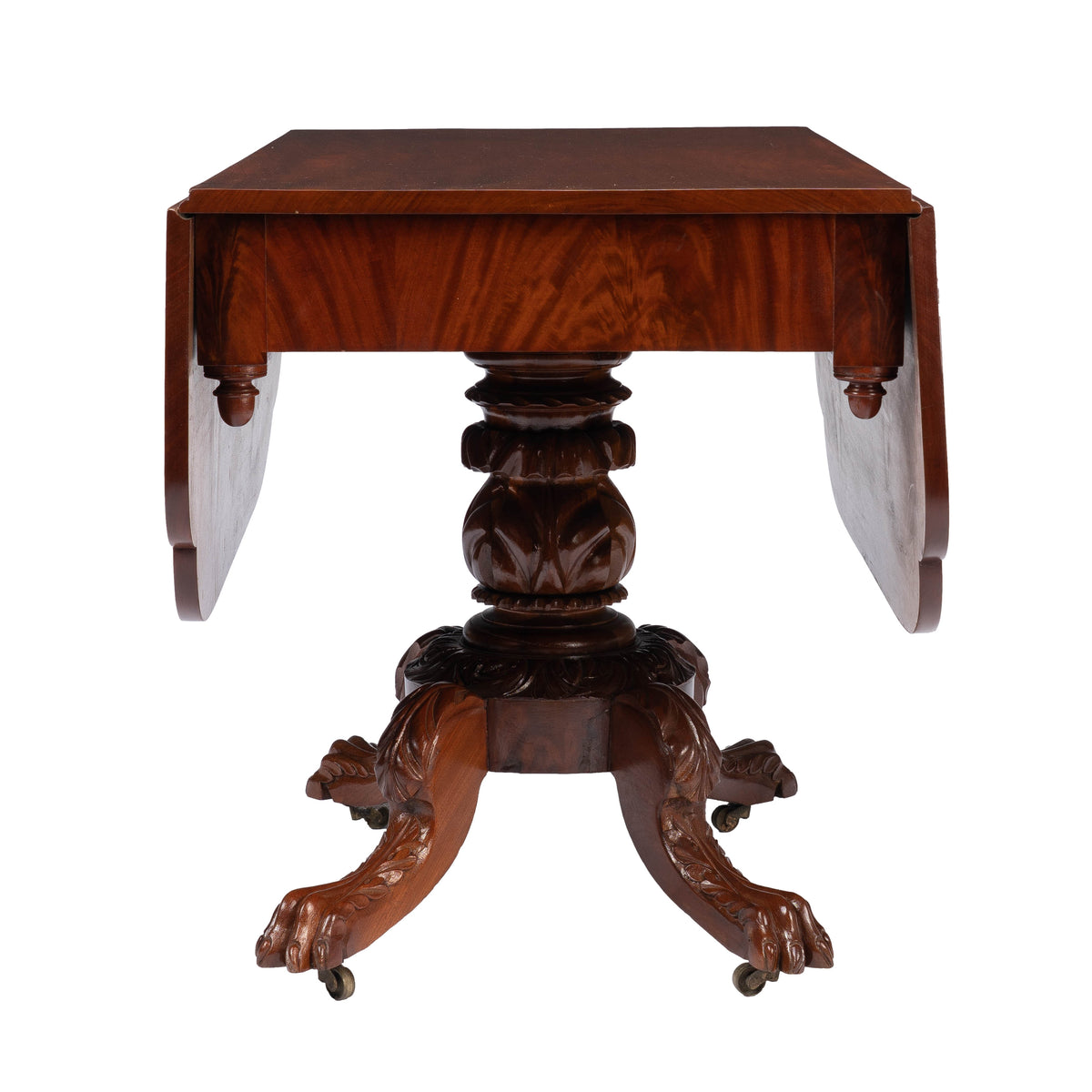New York Neoclassic mahogany drop-leaf breakfast table, circa 1825