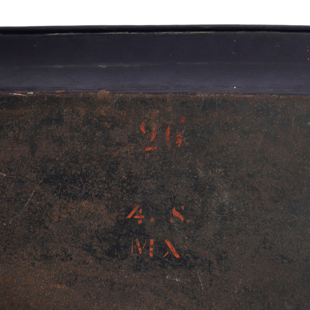 English Chinoiserie rolled rim tole tray, c. 1830