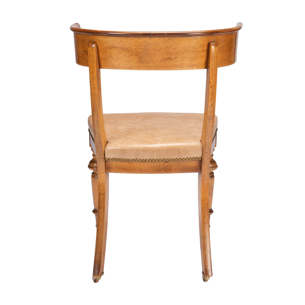 Austrian Biedermeier beechwood and mahogany klismos side chair, circa 1830