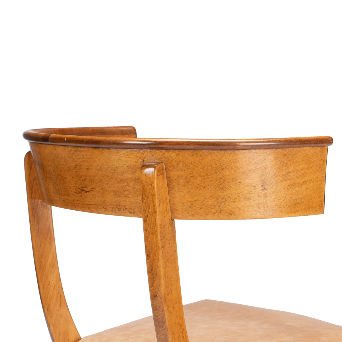 Austrian Biedermeier beechwood and mahogany klismos side chair, circa 1830