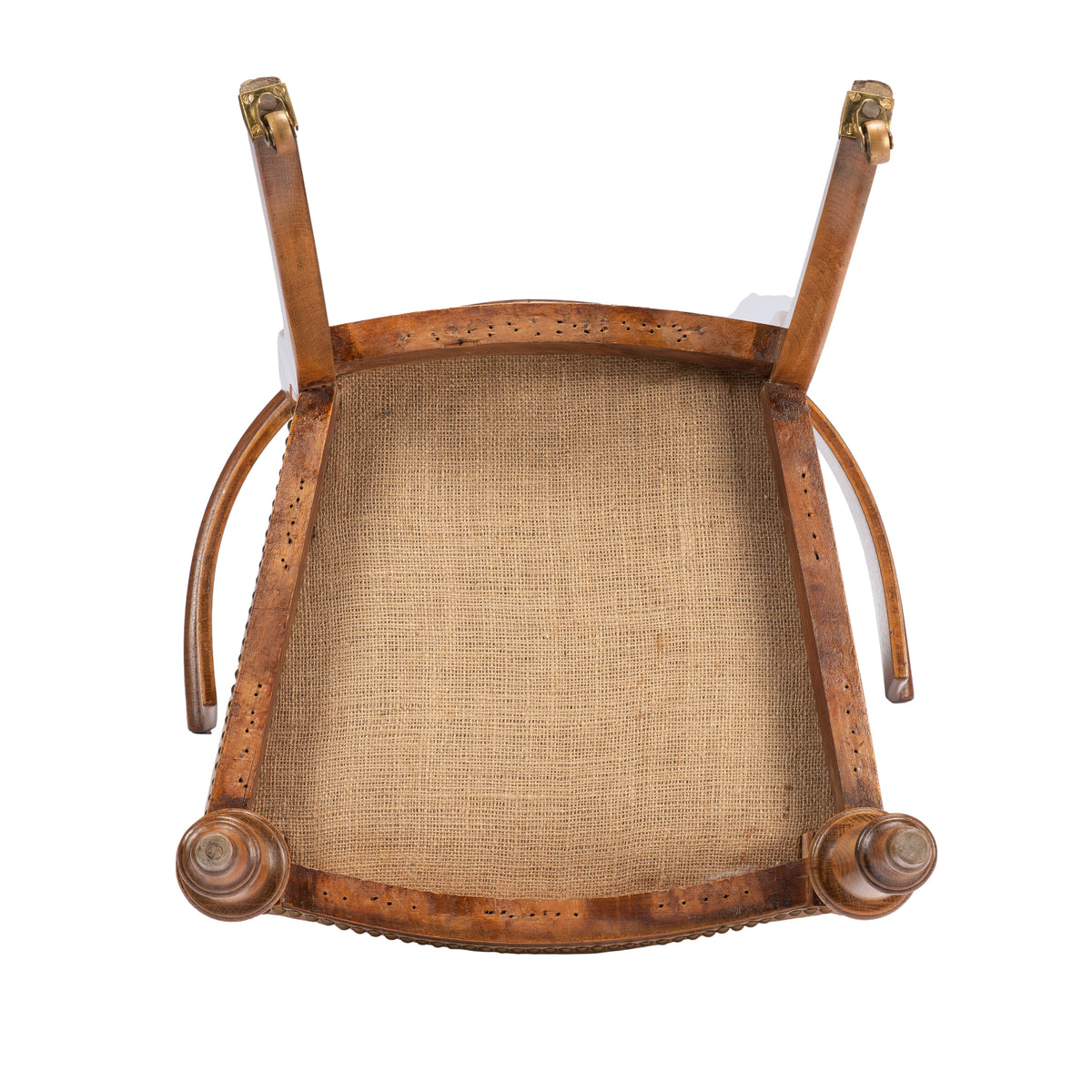 Austrian Biedermeier beechwood and mahogany klismos side chair, circa 1830