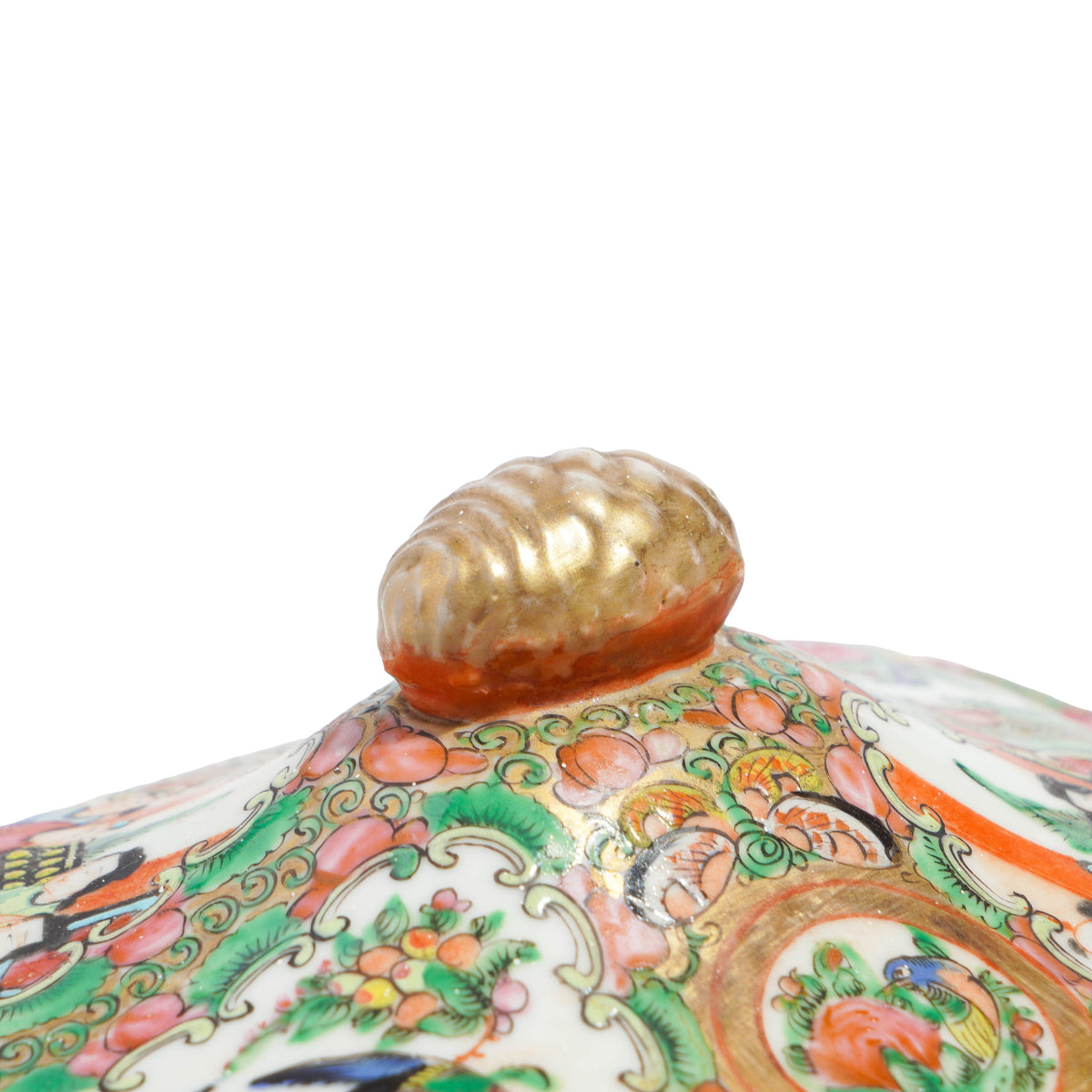 Chinese Famille Rose medallion covered serving dish, 1875-1900