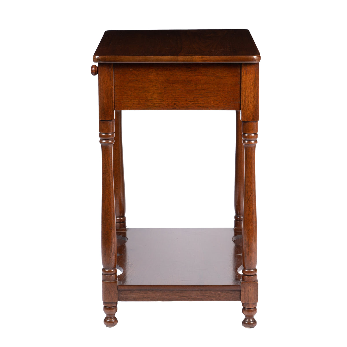Delaware Valley walnut single-drawer stand, 1810-20