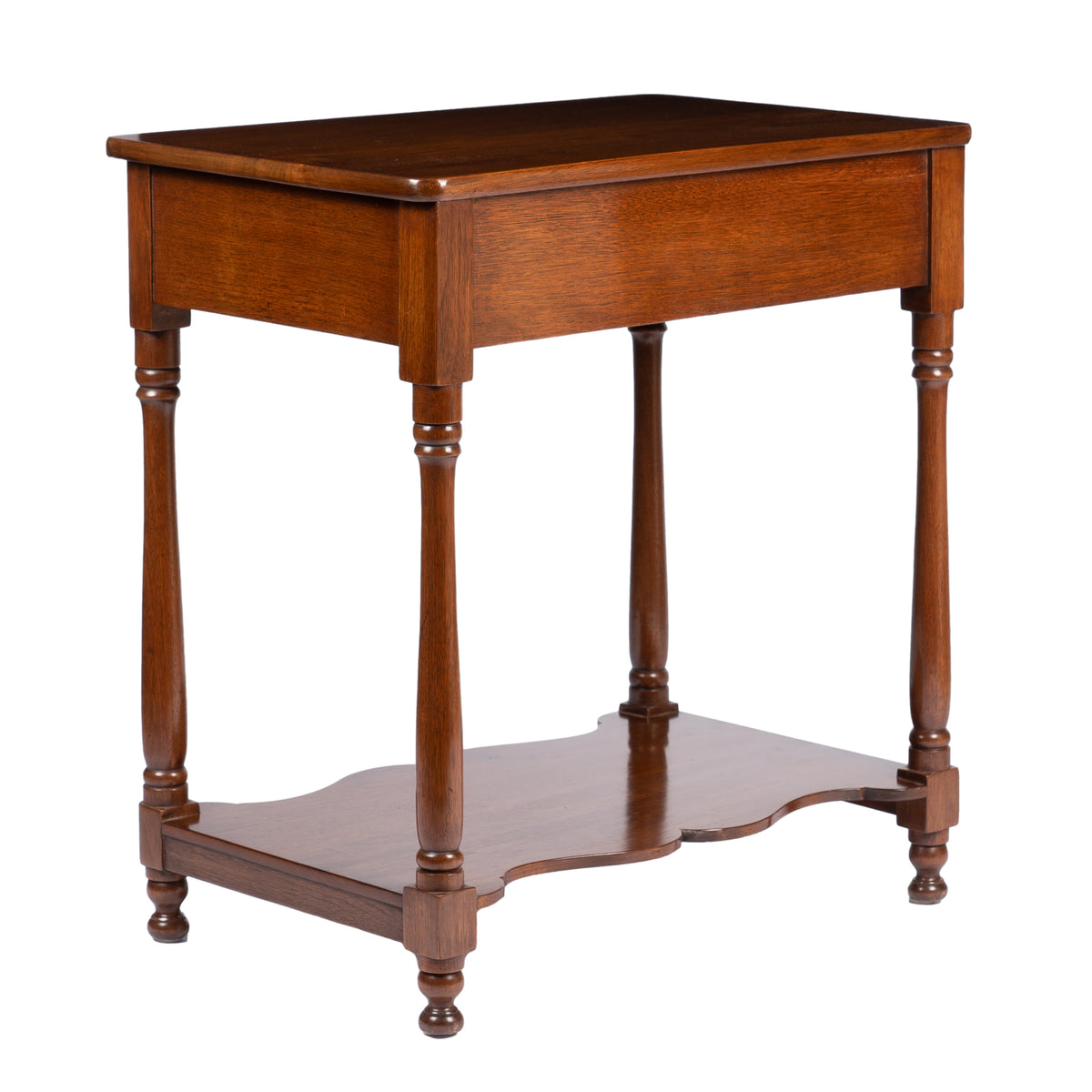 Delaware Valley walnut single-drawer stand, 1810-20