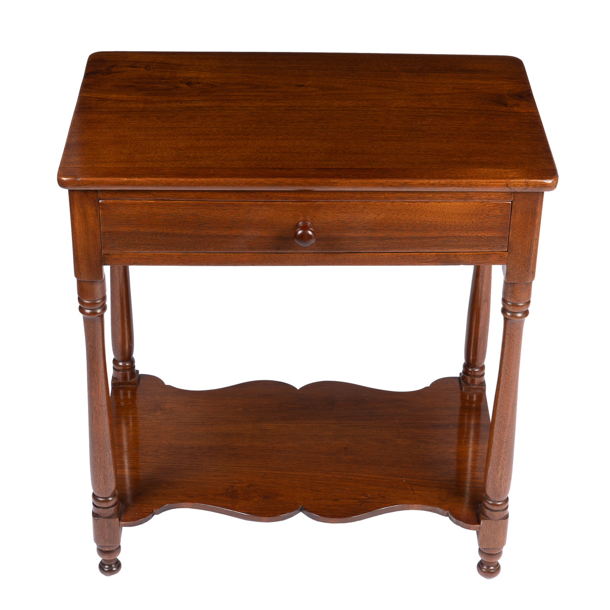 Delaware Valley walnut single-drawer stand, 1810-20