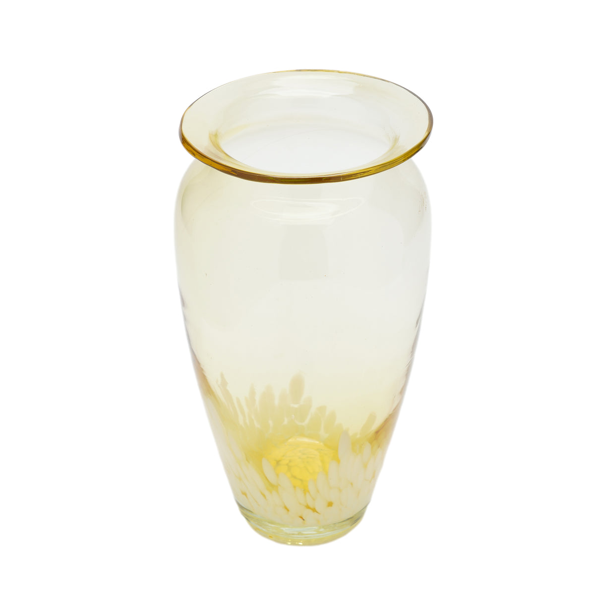 Tarnowiec attributed amber blown glass vase, c. 1950-60