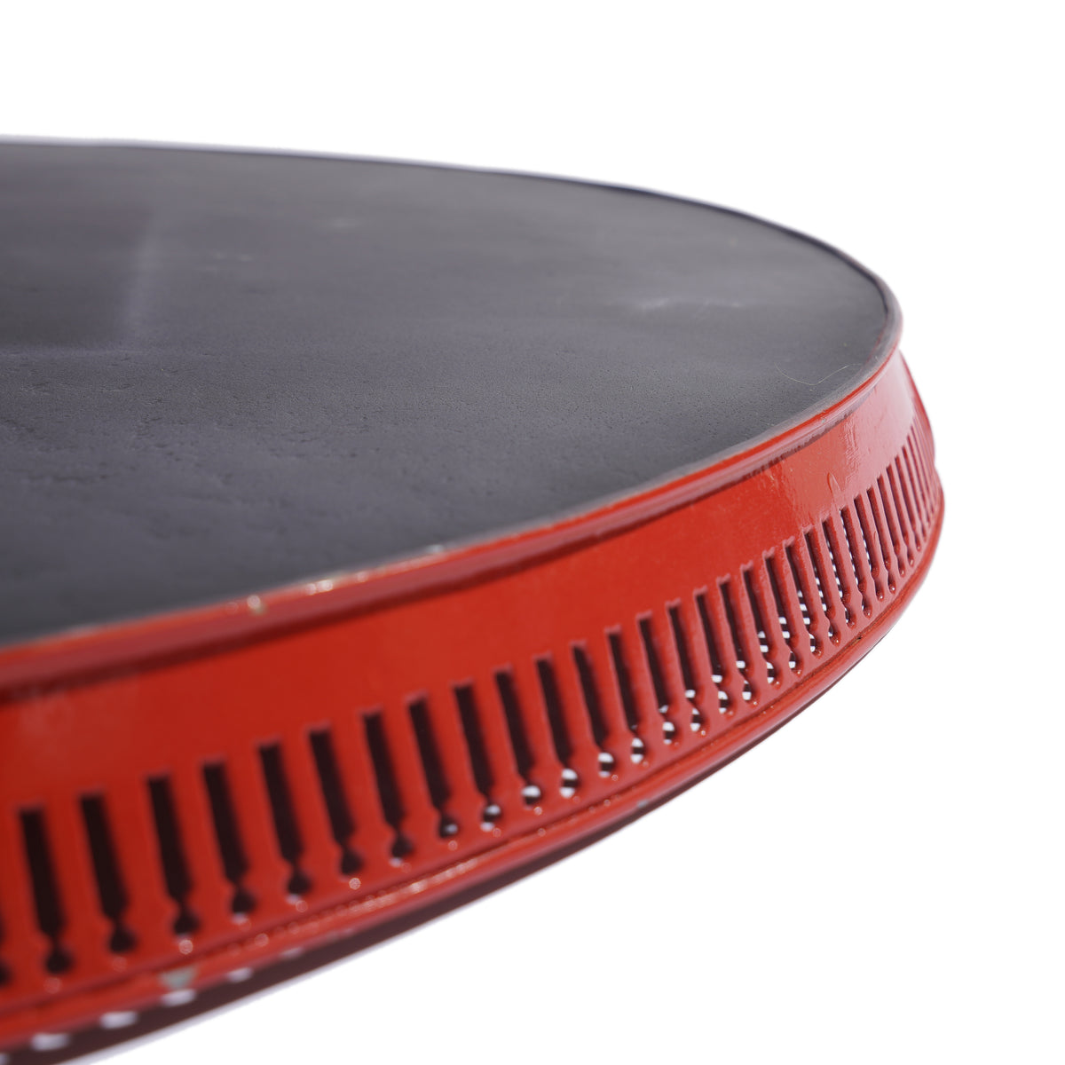 Reticulated standing rim gallery tole tray, 1780-1800