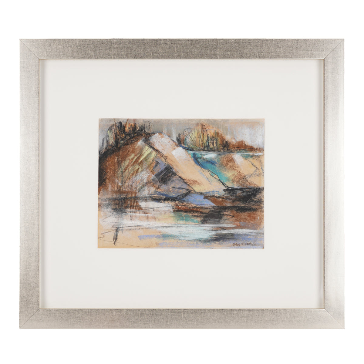 Mixed media abstract landscape