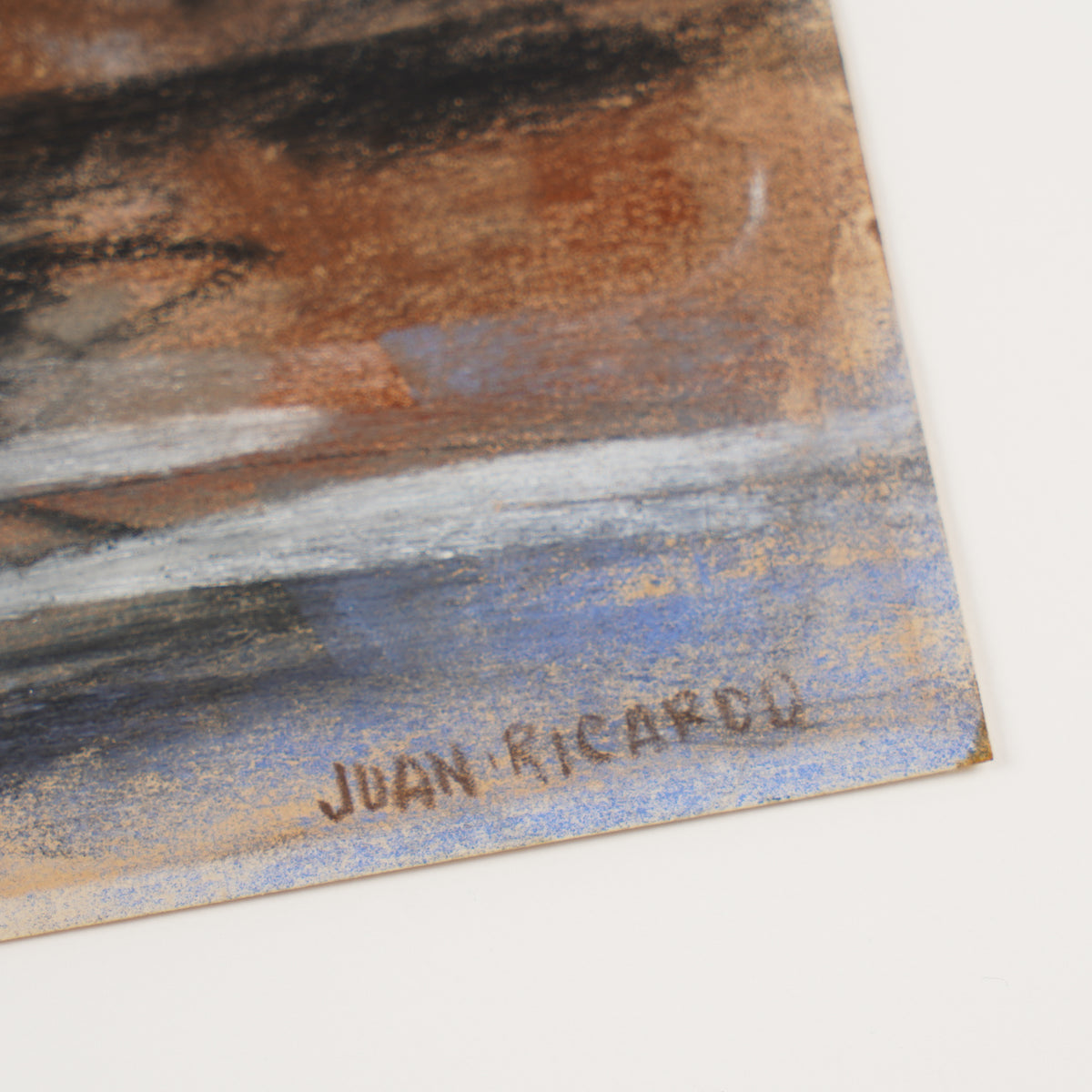 Mixed media abstract landscape